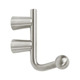 3-1/2" High x 3" Projection Stainless Steel Satin Finish Coat Hook