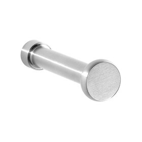 3/4" High x 1-7/8" Projection Stainless Steel Satin Finish Round Shaft Coat Hook