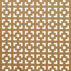 6ft W x 2ft H Decorative MDF Screening Panel 30% Open | DSP15-NAT Series