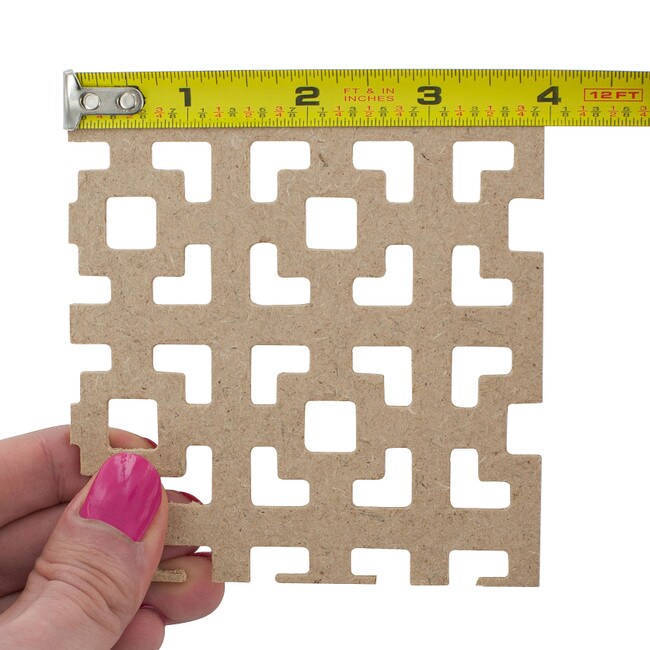 6ft W x 2ft H Decorative MDF Screening Panel 30% Open | DSP15-NAT Series