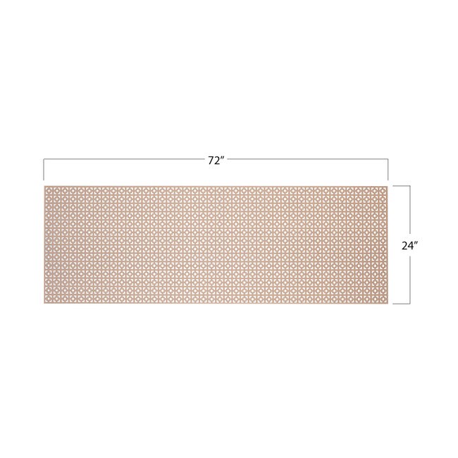 6ft W x 2ft H Decorative MDF Screening Panel 30% Open | DSP15-NAT Series