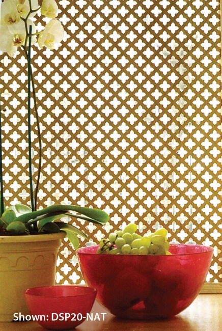 6ft W x 2ft H Decorative MDF Screening Panel 30% Open | DSP15-NAT Series