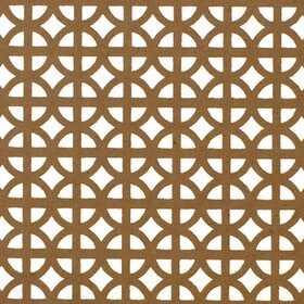 6ft W x 2ft H Decorative MDF Screening Panel 49% Open