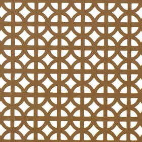 6ft W x 2ft H Decorative MDF Screening Panel 49% Open