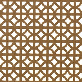 6ft W x 2ft H Decorative MDF Screening Panel 49% Open