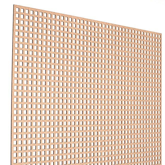 6ft W x 2ft H Decorative MDF Screening Panel 33 Open DSP30NAT