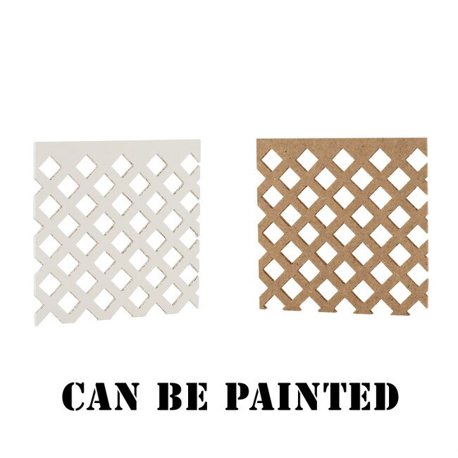 6ft W x 2ft H Decorative MDF Screening Panel 45% Open | DSP45-NAT Series