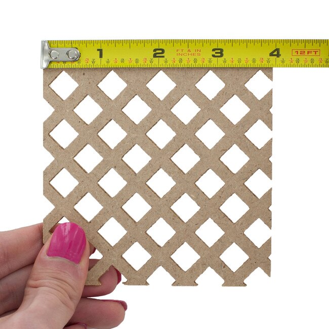 6ft W x 2ft H Decorative MDF Screening Panel 45% Open | DSP45-NAT Series