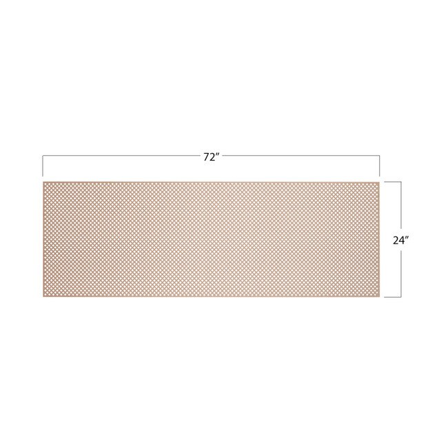 6ft W x 2ft H Decorative MDF Screening Panel 45% Open | DSP45-NAT Series