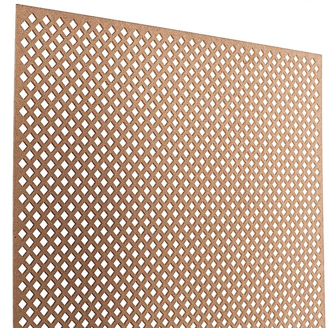 6ft W x 2ft H Decorative MDF Screening Panel 45% Open | DSP45-NAT Series