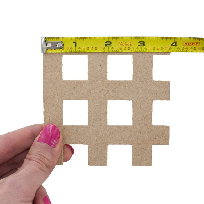6ft W x 2ft H Decorative MDF Screening Panel 32% Open