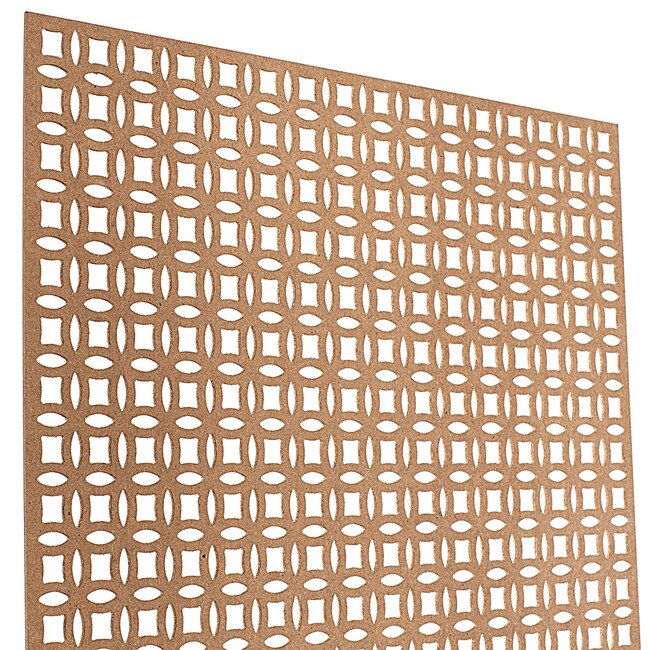 6ft W x 2ft H Decorative MDF Screening Panel 36 Open DSP50NAT