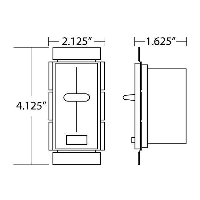 Lutron Diva LED Dimmer Switch 120V White