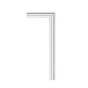 Orac Decor | Duropolymer Polystyrene Door Surround Moulding | Primed White | 4-5/8in H x 1-1/4in Proj