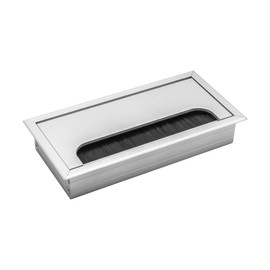 80 x 160mm | Clear Anodized | Executive Edge Grommet | E80-160 Series