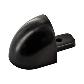 High Impact PVC | Cover with Aluminum Retainer End Cap | For EB-25 Wall Guard Accent Rail