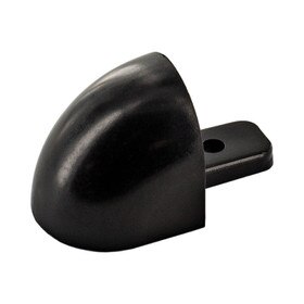High Impact PVC | Cover with Aluminum Retainer End Cap | For EB-25 Wall Guard Accent Rail
