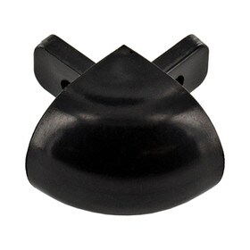 High Impact PVC | Cover with Aluminum Retainer Corner | For EB-25 Wall Guard Accent Rail