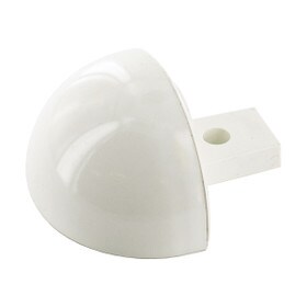 High Impact PVC | Cover with Aluminum Retainer End Cap | For EBR-30 Wall Guard Accent Rail