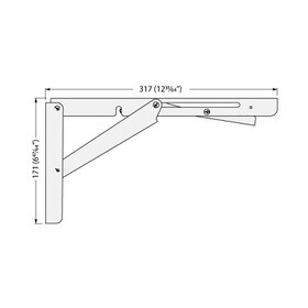 Sugatsune | Folding Bracket | 304 Stainless Steel | EB-317/EP Series
