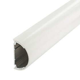 2in | High Impact PVC | Cover with Aluminum Retainer | Wall Guard Accent Rail