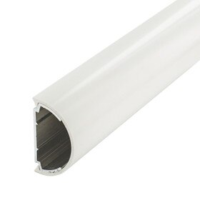 2" Wide Black High Impact PVC Cover with Aluminum Retainer Wall Guard Accent Rail 12' Length