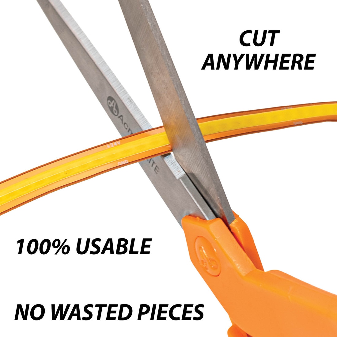 12V Economy Free Cut COB Ribbon Cool White 6000K 8.25'