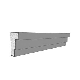 4-3/4" High x 2-3/4" Deep European Series Acrocore EPS Cornice Moulding 8' Length
