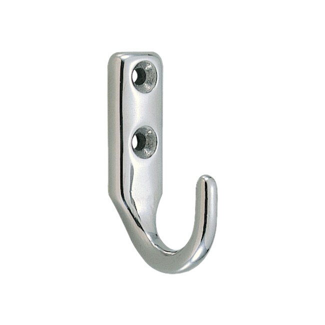 1-37/64" High Stainless Steel Mirror Finish Hook