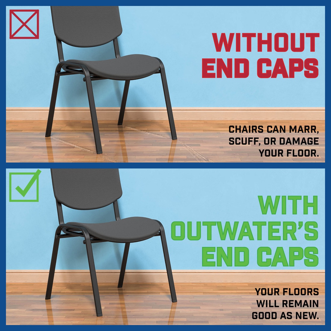 Universal Round End Caps For Tubing