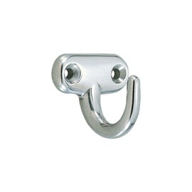 63/64" High Stainless Steel Mirror Finish Hook