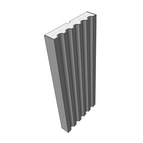 10" High x 2" Deep European Series Acrocore EPS Pilaster Profile 8' Length
