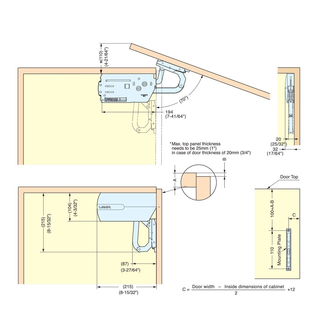 Sugatsune Lift Assist Mechanism