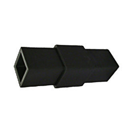1in Sq | Straight Tubing Connector for Signage and Partition Systems | Fits 1in AT Tubing | Dupont Super Toughened Nylon