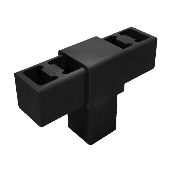 1in Sq | 3Way Tee Tubing Connector for Signage and Partition Systems | Fits 1in AT Tubing | Dupont Super Toughened Nylon