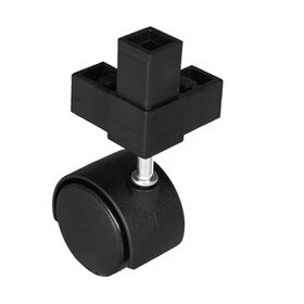 Dupont Super Toughened Nylon | 3Way Connector with 2-3/8in Diameter Caster without Brake