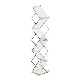 Zig Zag Style Folding Brochure Holder W/ Carry Bag
