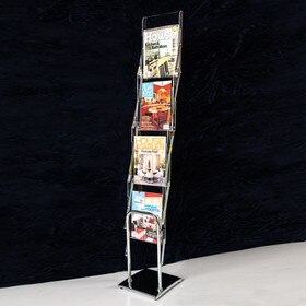 Vertical Style Folding Brochur Holder W/ Carry Bag
