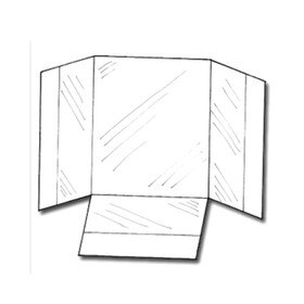 Flat Stick-On Brochure Pocket