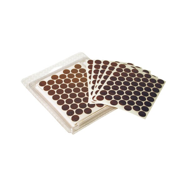 11/16" Diameter Black PVC Mini Box Self Adhesive Cover Cap 180 Pieces Per Box