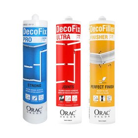 Orac Decor | DecoFix Pro or Power Starter Adhesive Pack With Butt and Joint Adhesive and Filler