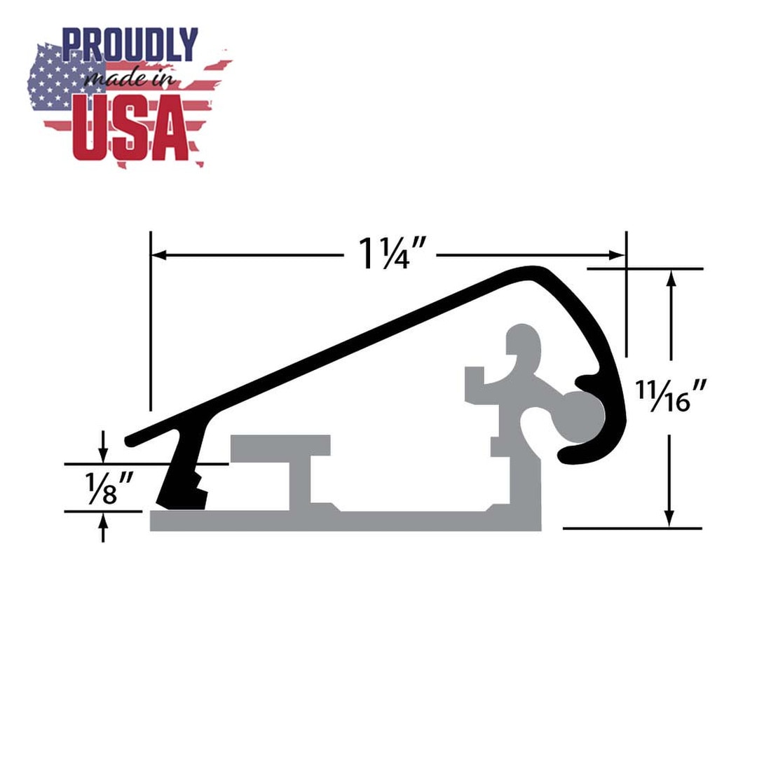8'l Black Powder Coat Finish Alu Frame Top And Mill Base | FLF-19NM-BK Series