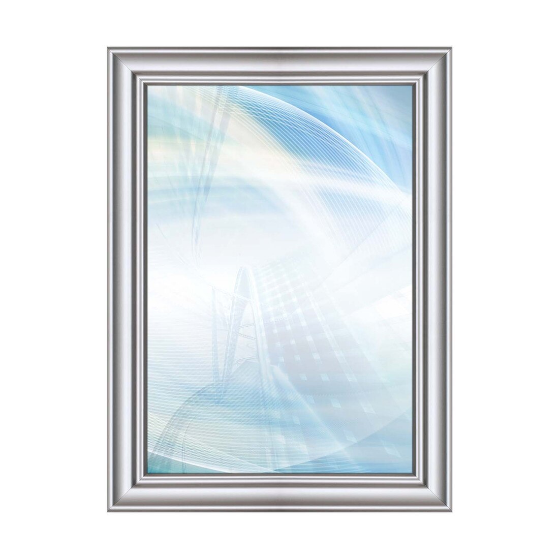Black Powder Coated 8' L Top & Mill Base Alum Frame For .25" | FLF-37SQM-BK Series