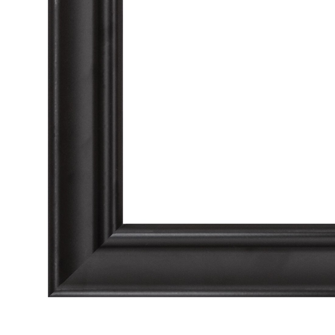 Black Powder Coated 8' L Top & Mill Base Alum Frame For .25" | FLF-37SQM-BK Series