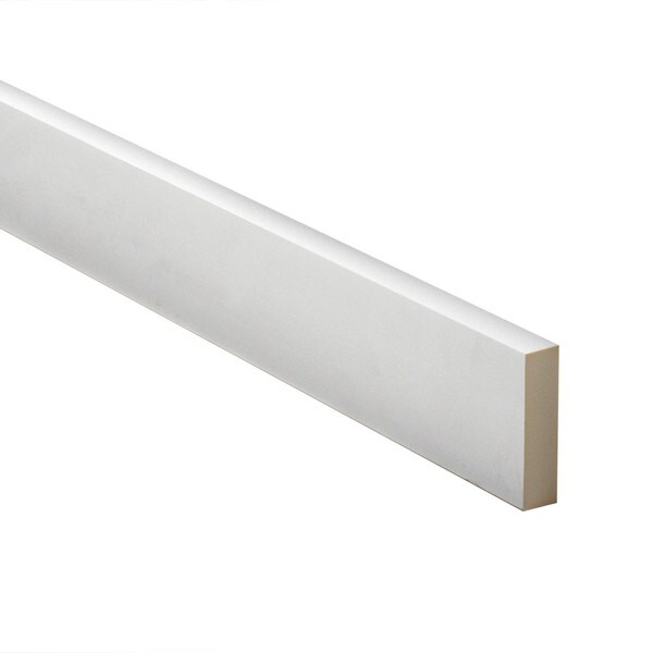 11-1/2" High x 1-1/2" Projection Primed Neutral Oatmeal Polymer Panel Moulding 12' Length