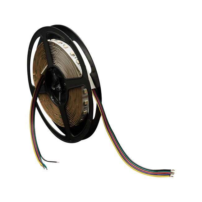 1/2" (12mm) Wide LED Tape Flexible Strip Lighting | 5050 Chip 4 in 1 Color Changing RGB and Cool White | 5.3 Watts 24V IP20 UL | 16.4' Roll | FNC24-IRGBC5060-16 Series