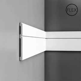 Orac Decor | High Density Flexible Polyurethane Panel Moulding | Primed White | 7-7/8in H x 78-3/4in Long