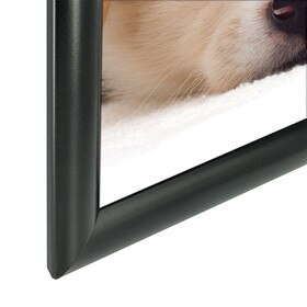 Aluminum Snap Frame | 1in Wide Profile Various Frame Sizes | Black Powder Coated or Clear Anodized Finishes