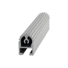 Gear Edged Hinge Profile for FOGA System | Clear Anodized Aluminum | 8ft Length