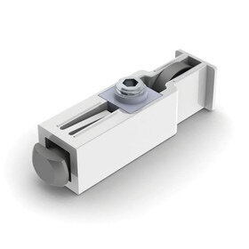 Grey PVC and Steel Coupling for FOGA System | Adjustable Head | Silver Plated Finish